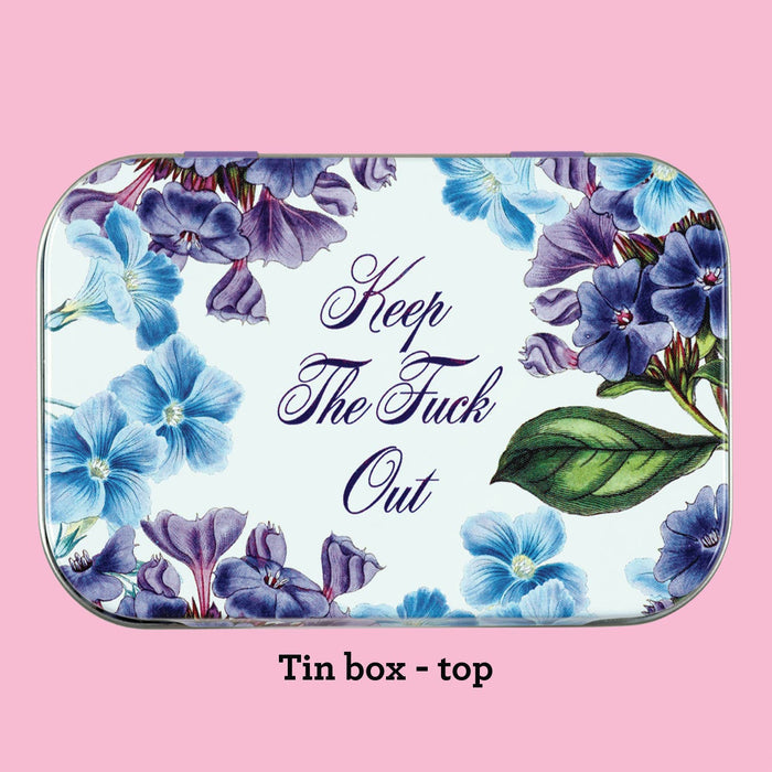 Keep the Fuck Out stash tin