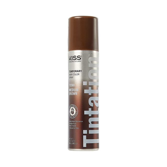 Kiss Tintation Hair Color Spray Medium Brown 80g