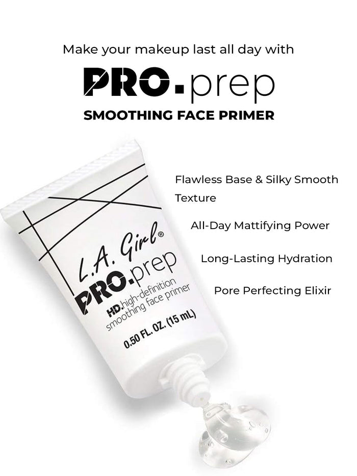HOK Makeup L.A. Girl Pro Prep HD Face Primer - Clear L.A. Girl Face L A Girl LA Girl LAgirl Makeup Primer