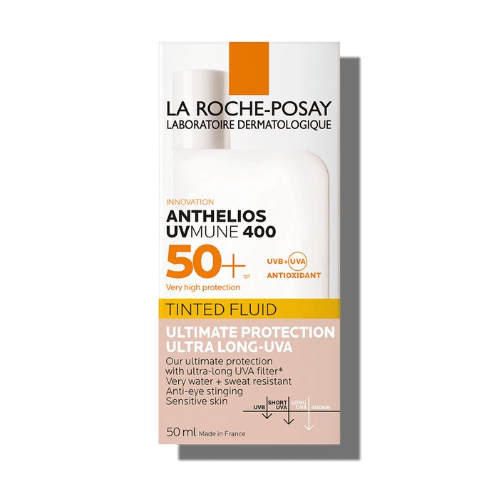 La Roche-Posay Anthelios 400 Water & Sweat Resistant Tinted Facial Sunscreen for Sensitive Skin SPF50+, 50ml - Makkah Pharmacy