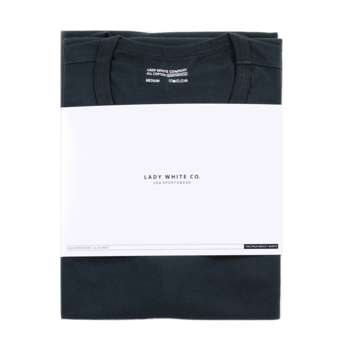 LADY WHITE CO. T-SHIRT 2-PACK ABYSS