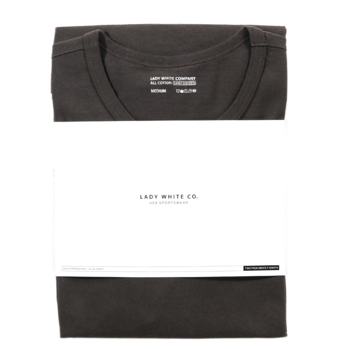 LADY WHITE CO. T-SHIRT 2-PACK FLINT