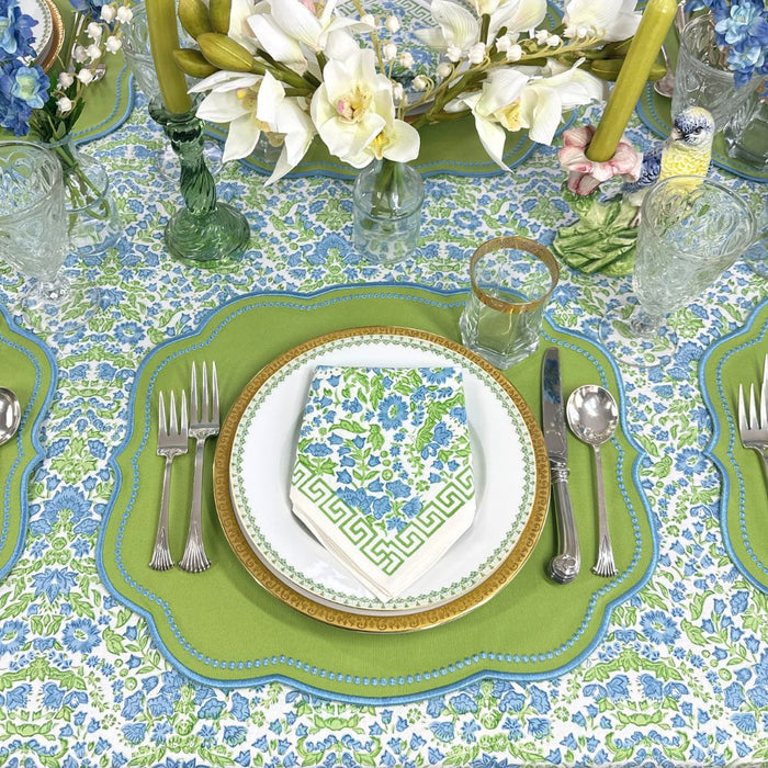 Larkspur & Bramble: Blue & Green - Tablecloth