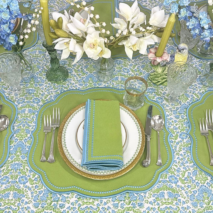 Larkspur & Bramble: Blue & Green - Tablecloth