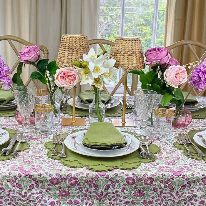 Larkspur & Bramble: Plum and Sage - Tablecloth