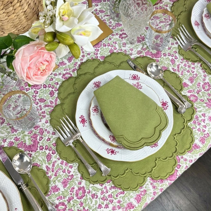 Larkspur & Bramble: Plum and Sage - Tablecloth