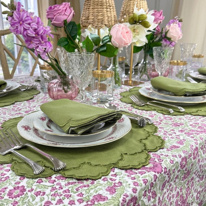 Larkspur & Bramble: Plum and Sage - Tablecloth