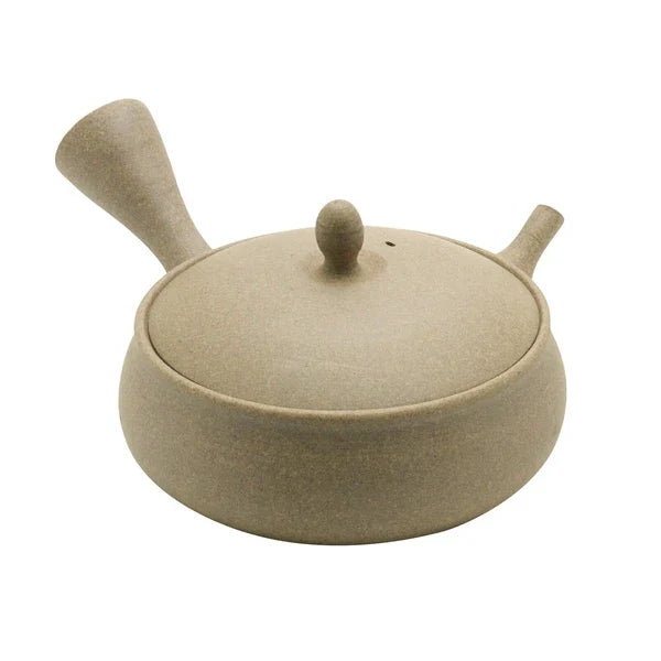 (Last one) Gyokkou Kiln (F320, Limited): Flat Yakijime Tokoname Kyusu Tea Pot (250 ml) 玉光焼〆平急須