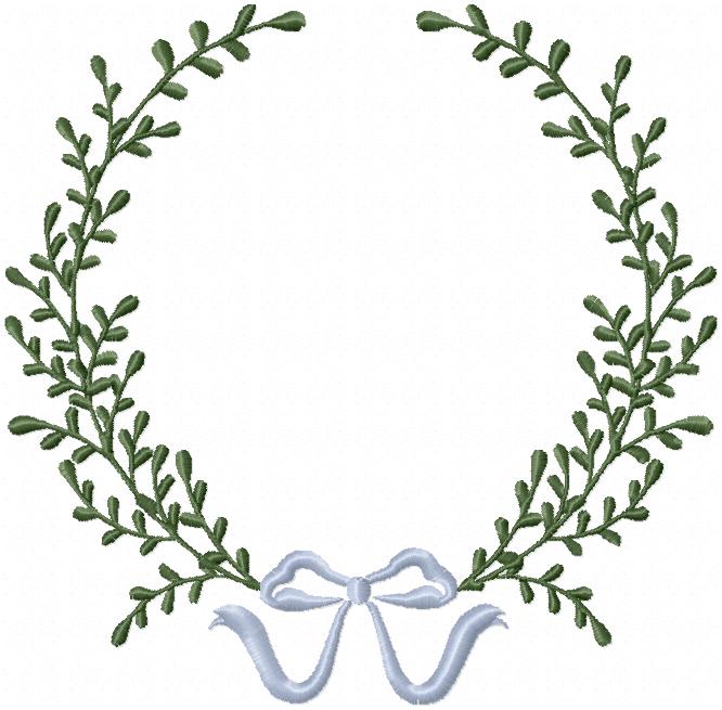 LAUREL CIRCLE WITH BOW