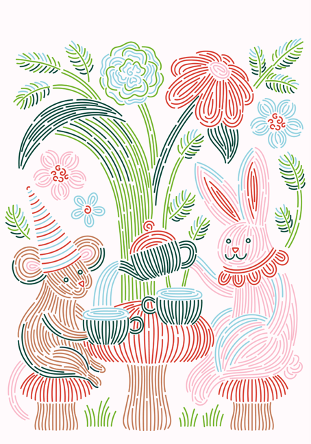 Lifelines: FlowArt - Trace by Line - Woodland Whimsy