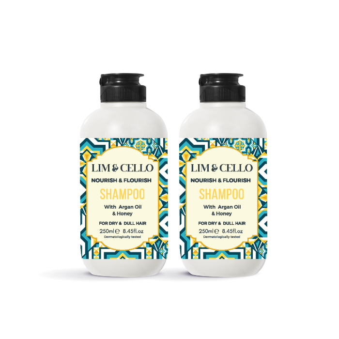 Lim & Cello Nourish & Flourish Shampoo 250 ml Pack of 2.