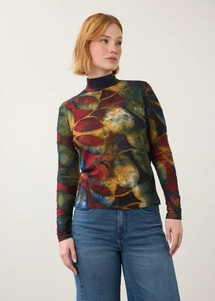 Long Sleeve Mock Neck Top 3642126