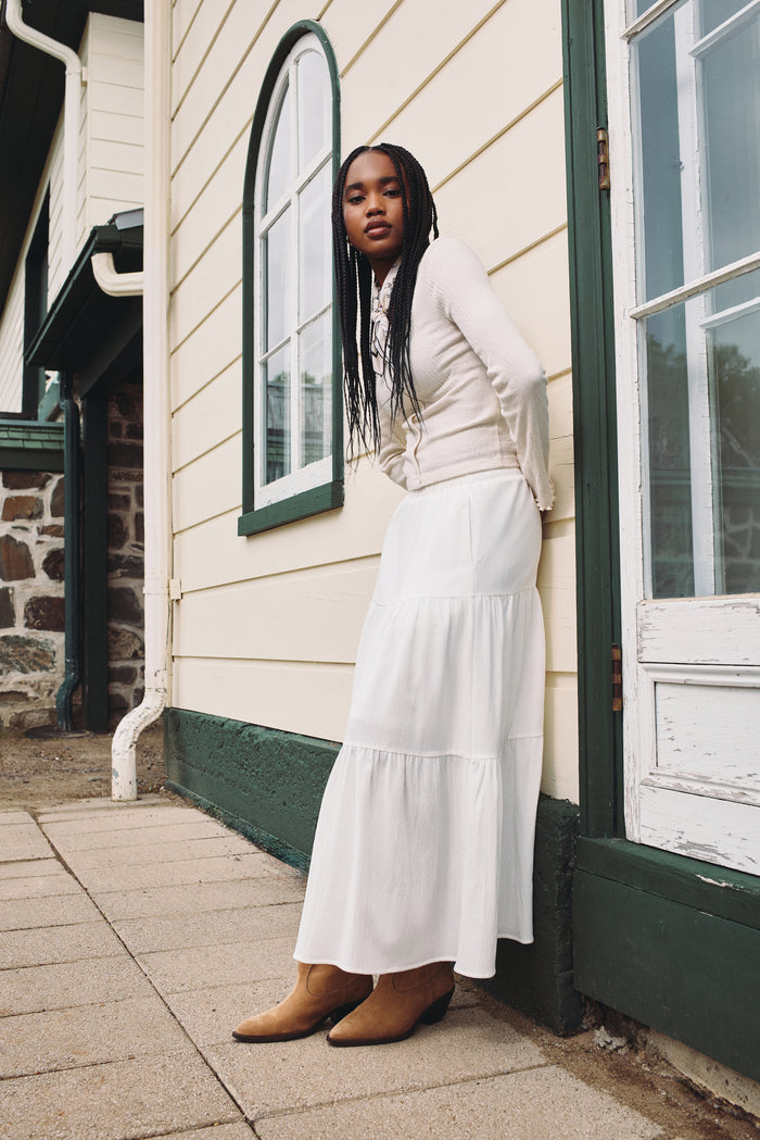 Long Tiered Skirt - 6054