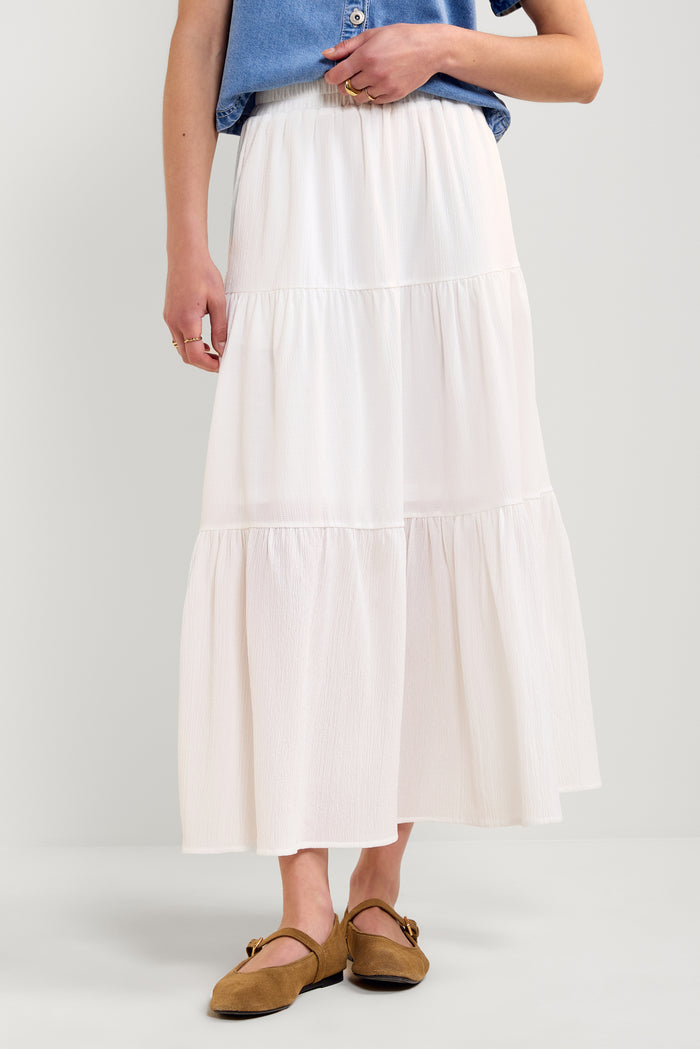 Long Tiered Skirt - 6054