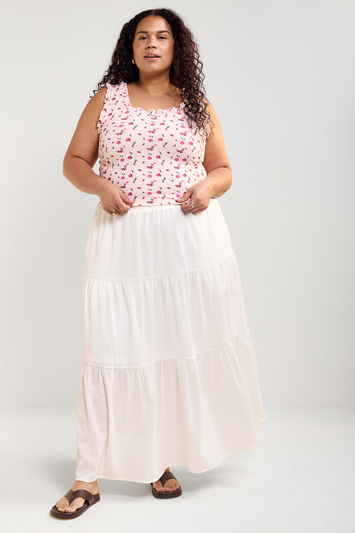 Long Tiered Skirt - 6054
