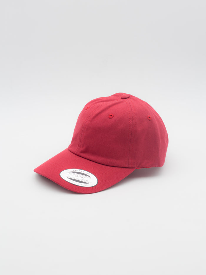 Low Profile Cotton Twill Dad Hat Red