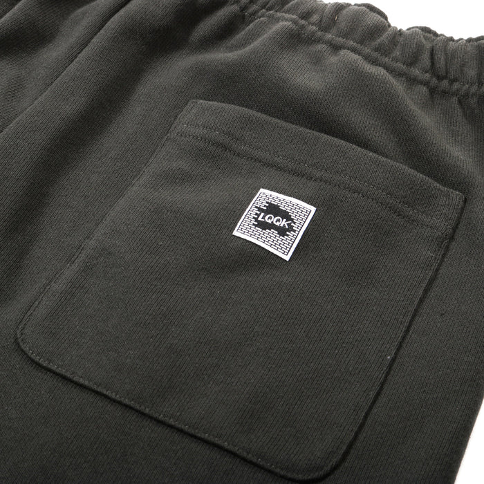 LQQK STUDIO BRICK LOGO SWEATPANTS VINTAGE BLACK