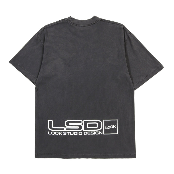 LQQK STUDIO PARTY RECEIPT TEE WASHED BLACK