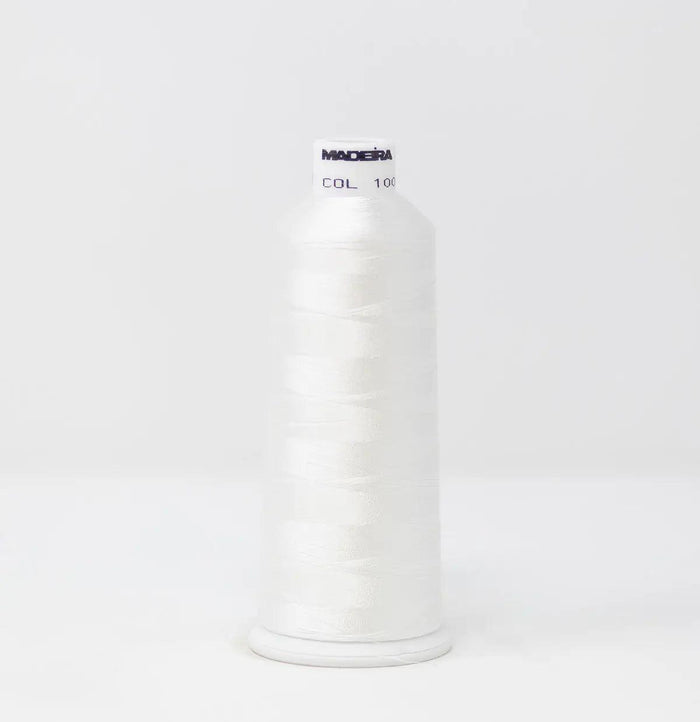 Madeira Rayon 1001 Super White Embroidery Thread 5500 Yards