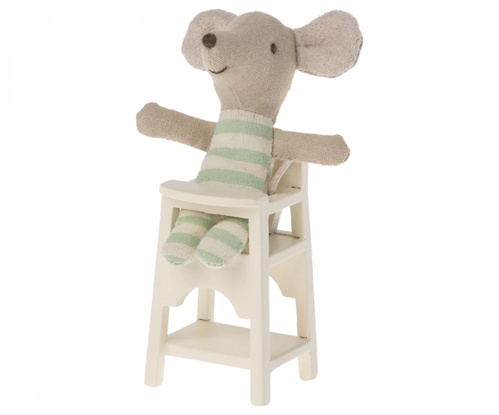 Maileg: Baby Mouse High Chair - Off White