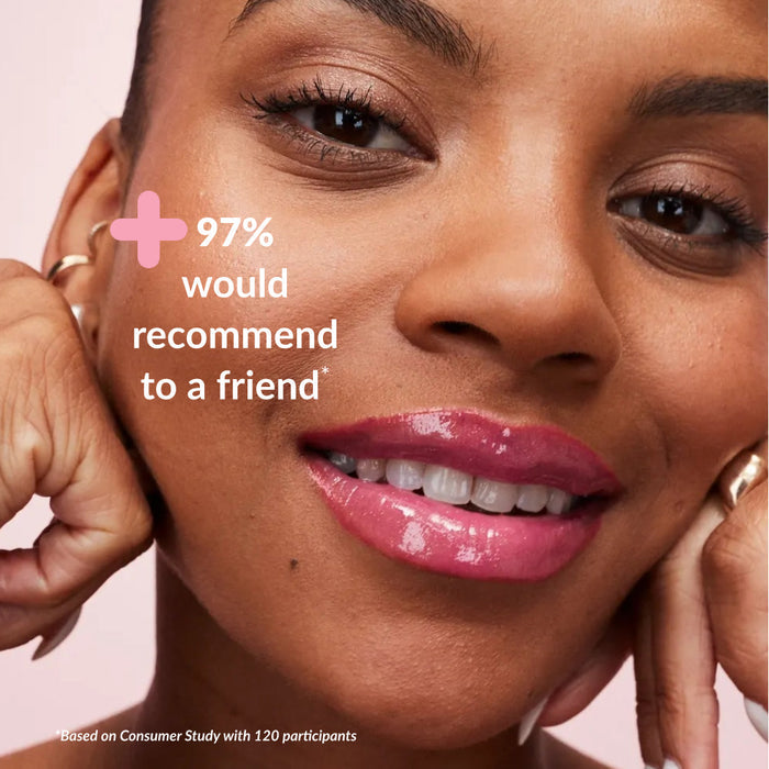 97% of participants would recommend Avon Make Up +Care Peptide Serum Lip Gloss to a friend.