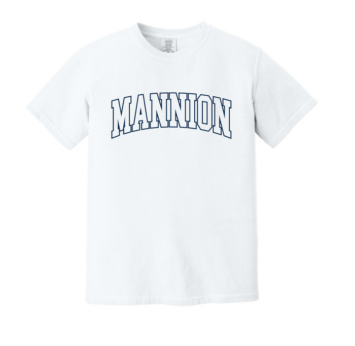 Mannion Middle School BLOCK LOGO Comfort Color Tee