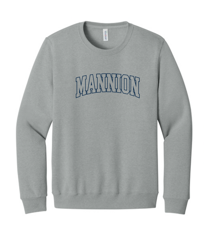 Mannion Middle School BLOCK LOGO Crewneck Sweatshirt