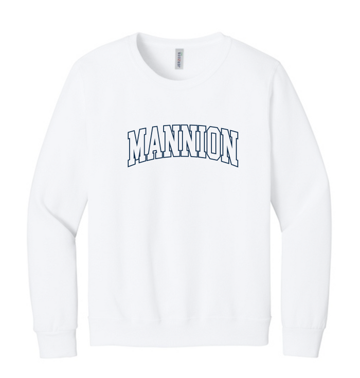 Mannion Middle School BLOCK LOGO Crewneck Sweatshirt