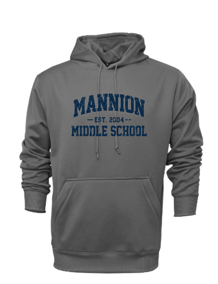 Mannion Middle School Moisture Management Hoodie