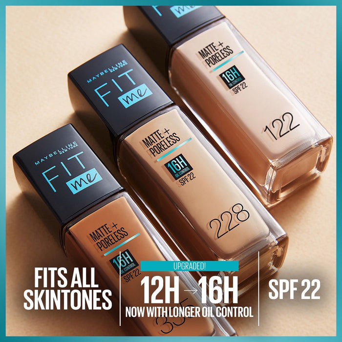 Maybelline Fit Me Matte Poreless Foundation SPF 22 Shade: 220 - Makkah Pharmacy