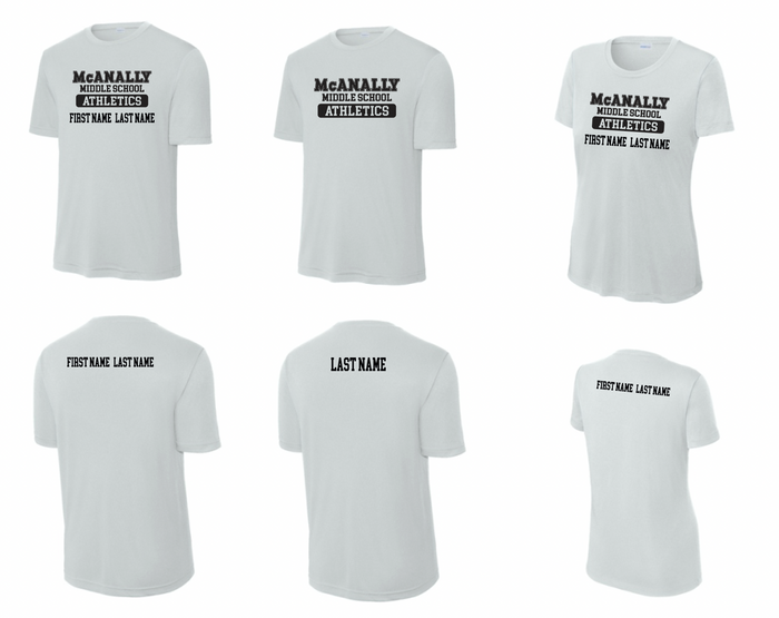 McAnally MS Athletics Moisture Management Tee