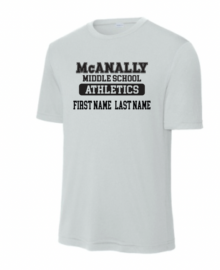 McAnally MS Athletics Moisture Management Tee