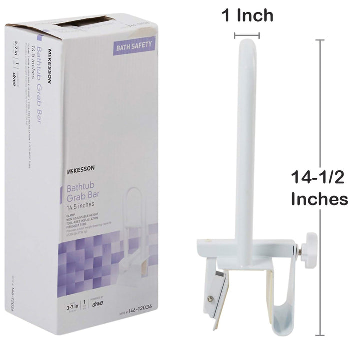 McKesson Bath Safety Grab Bar - 146-12036 - LL Medico