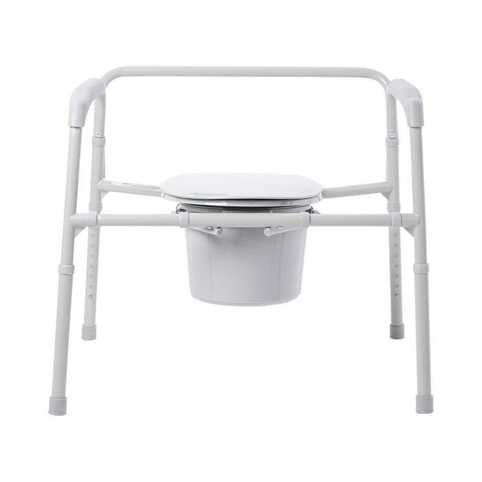 McKesson Heavy - Duty Folding Bariatric Commode with 12 QT Bucket - 146-11117N-1 - LL Medico