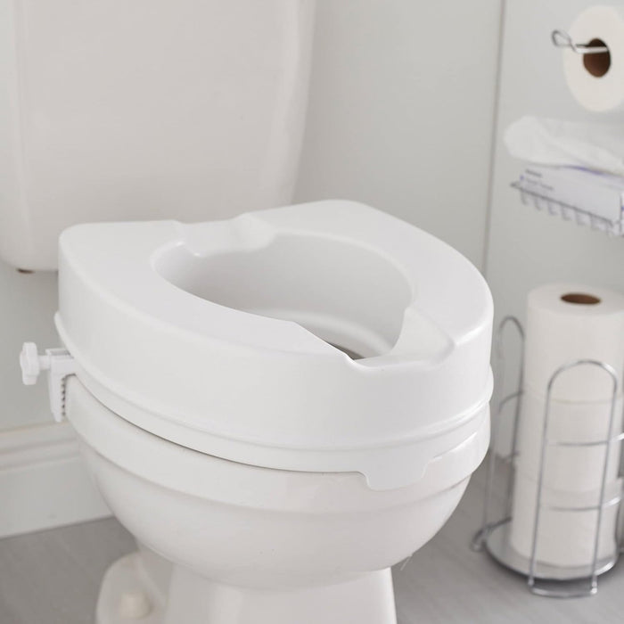 McKesson Heavy Duty Raised Toilet Seat, 400 lb Weight Capacity - 146-RTL12064 - LL Medico