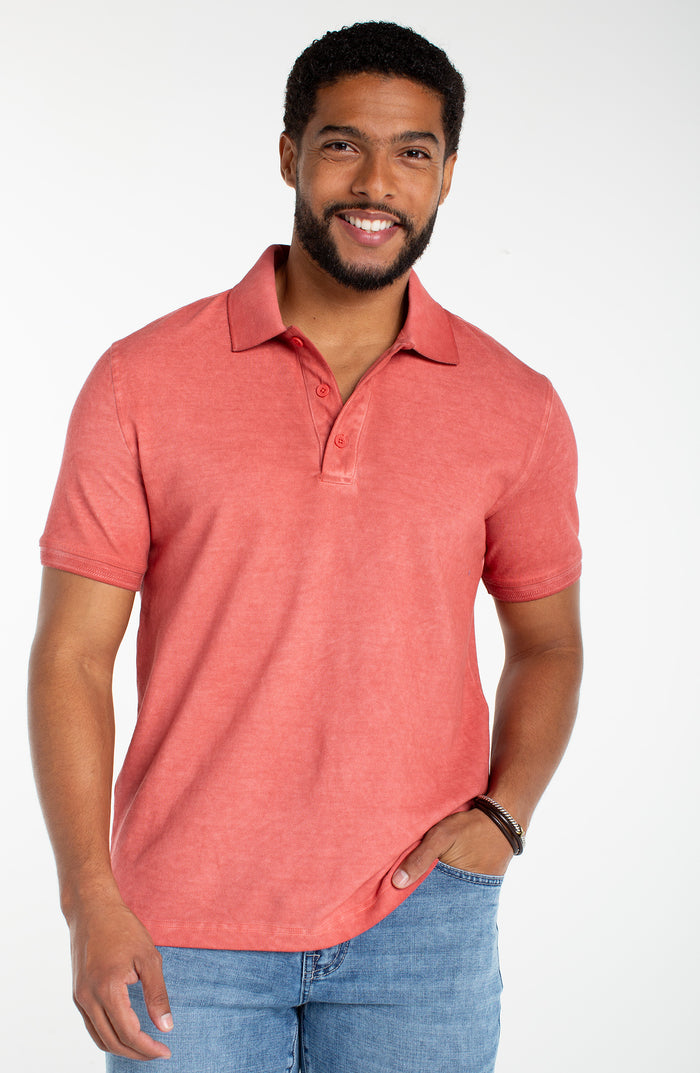 Men's s/s Novelty Rib Polo