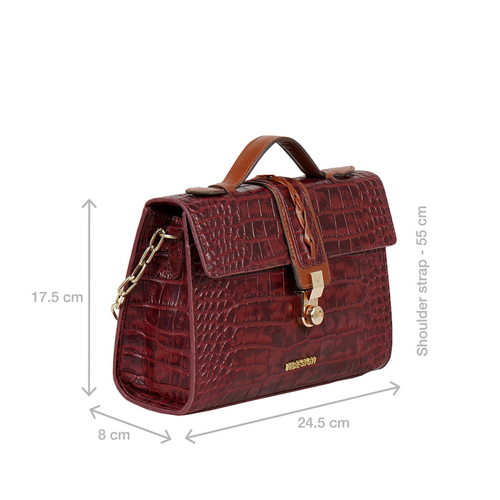 Michiko 01 Red Leather Crossbody