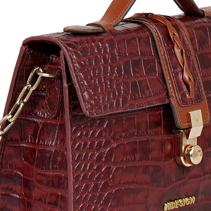 Michiko 01 Red Leather Crossbody