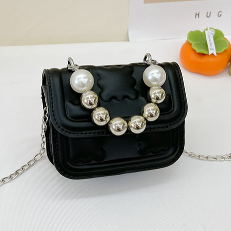 mini sophie pearl crossbody bag - black