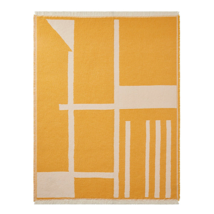 Motif Abstract Sofa Throw - Yellow - DUSK