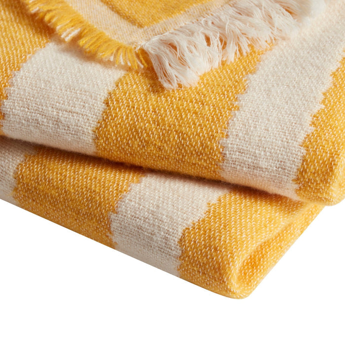 Motif Abstract Sofa Throw - Yellow - DUSK