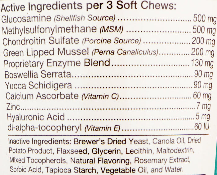 NaturVet ArthriSoothe Gold Level 3 Dog & Cat Soft Chews