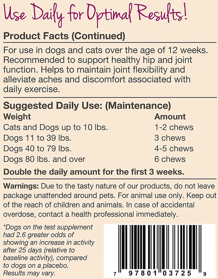 NaturVet ArthriSoothe Gold Level 3 Dog & Cat Soft Chews