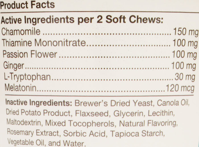 NaturVet Quiet Moments Calming Aid Dog Soft Chews
