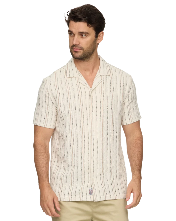 Newcomb SS Textured Camp Collar Shirt