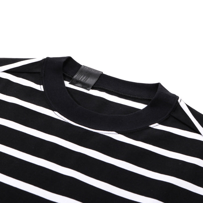 N.HOOLYWOOD 2251-CS53 BORDER STRIPE OVERSIZED T-SHIRT BLACK