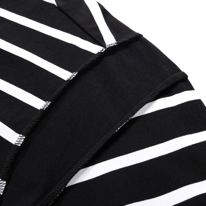 N.HOOLYWOOD 2251-CS53 BORDER STRIPE OVERSIZED T-SHIRT BLACK