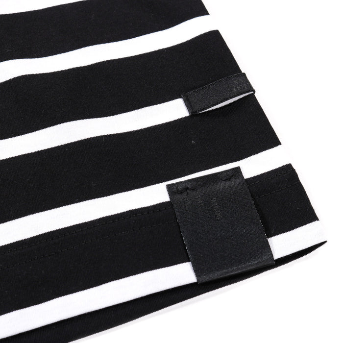 N.HOOLYWOOD 2251-CS53 BORDER STRIPE OVERSIZED T-SHIRT BLACK