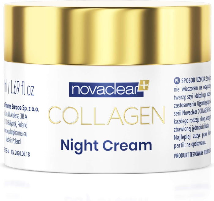 NovaClear Collagen Anti-Aging Night Cream Moisturizer - 50ml, Anti-Aging Skin Care