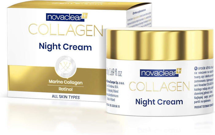 NovaClear Collagen Anti-Aging Night Cream Moisturizer - 50ml, Anti-Aging Skin Care